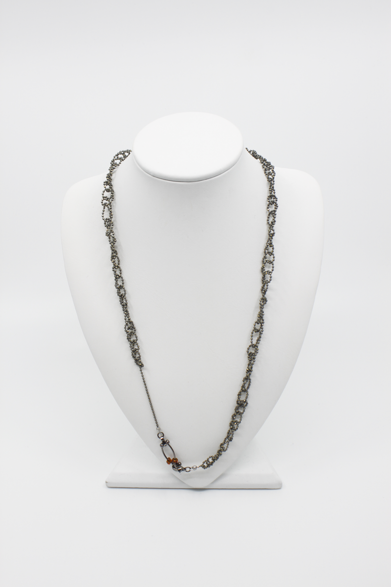 Antique oval chain necklace