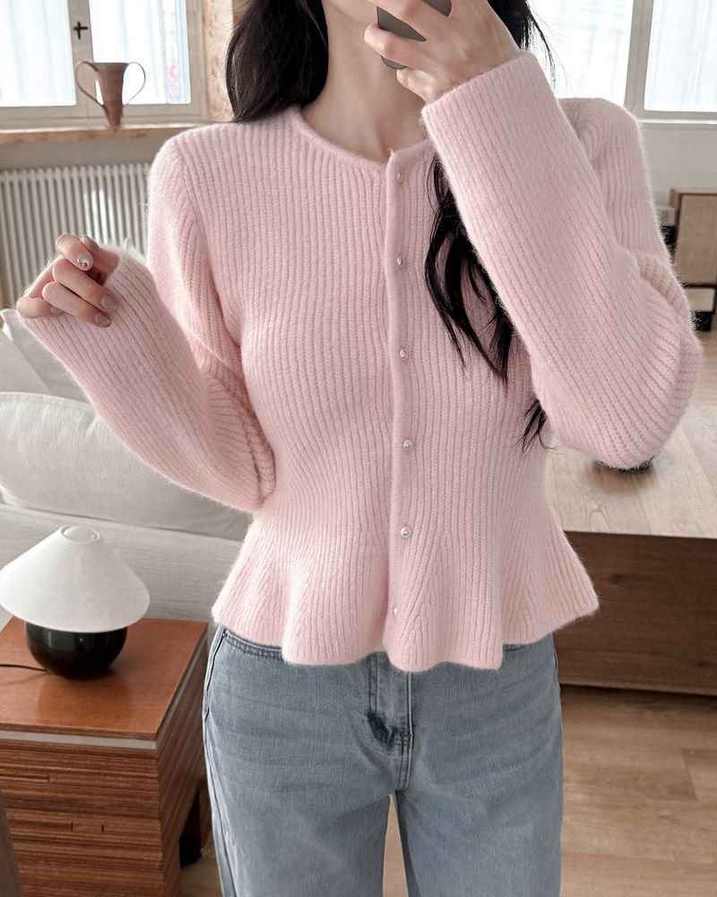 Lepain Angora Knit Cardigan