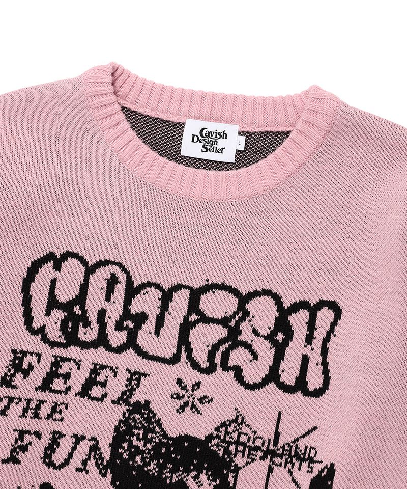 MEGA CYCLONE KNIT SWEATER PINK(CV2EFUK601A)