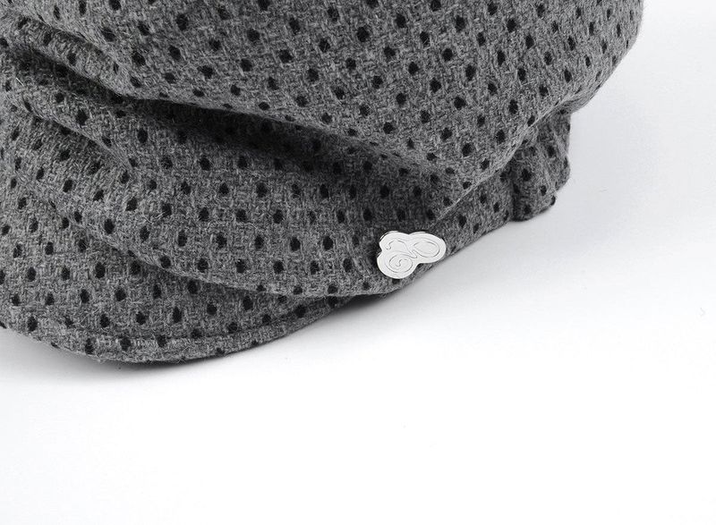 SOFIA CAP (POLKA DOT GREY)