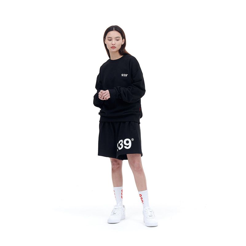 939 LOGO SWEAT SHORTS (BLACK)