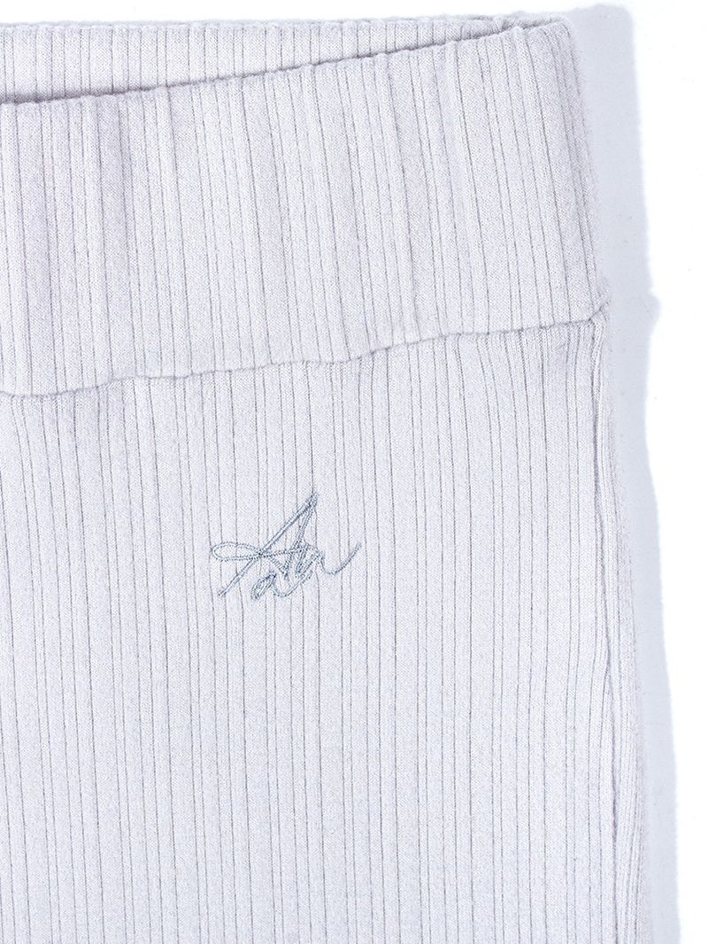 WARM BOOTSCUT SHIRRING PANTS_Ice Gray