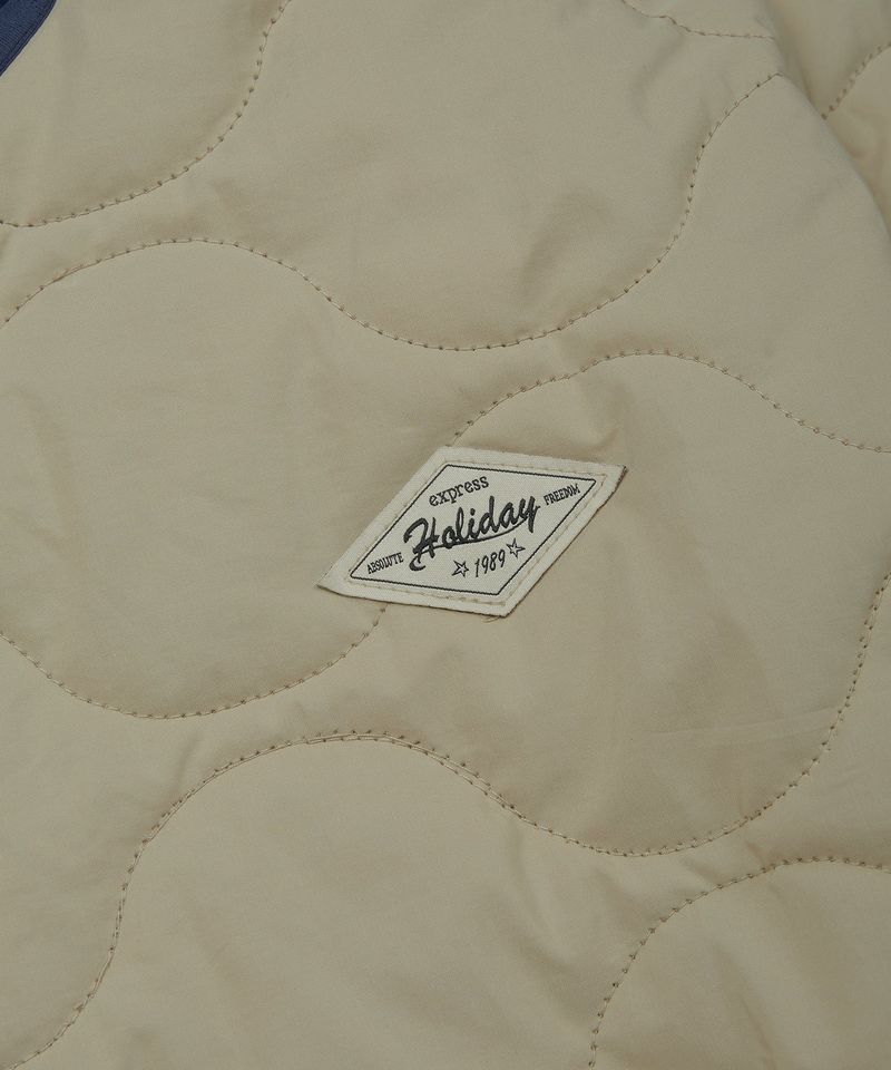 Wave Quilting Jacket_Beige