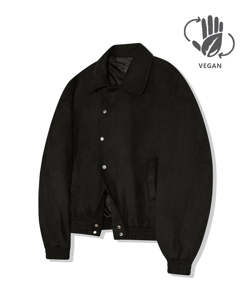 standard error（スタンダードエラー）の「87-STAN031 [Vegan Suede] Voldest Stylish Line Varsity Suede Jacket Black（Jackets/Outerwear）」