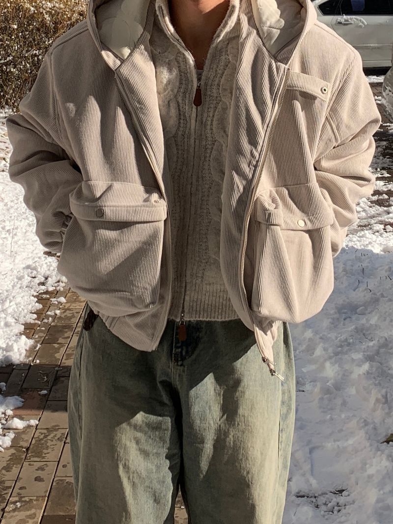 Brev Crop Corduroy Padding
