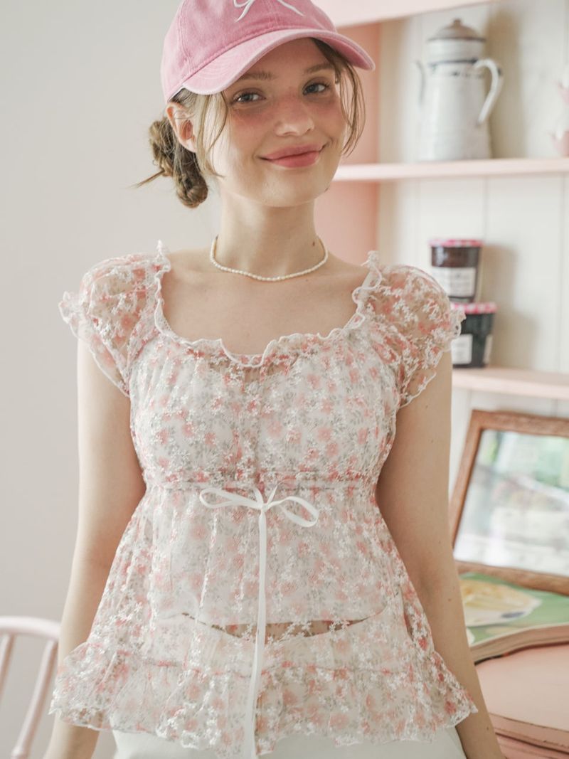Flower Shower Blouse_pink