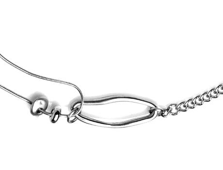 [LAN ARCHIVE] 017 Unbalanced stone chain necklace