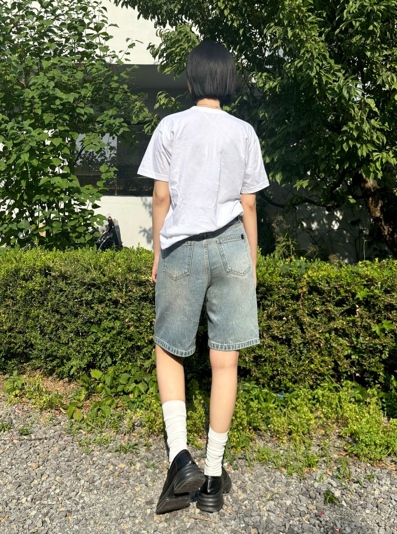 CLASSIC VINTAGE HALF-LENGTH DENIM PANTS code 18202