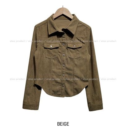 Ribbed slim-fit western shirt