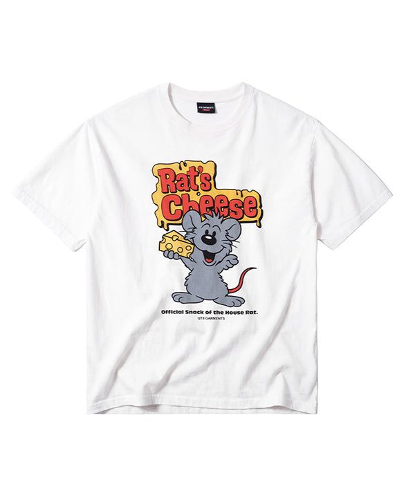 QT8 GARMENTS（キューティーエイトガーメント）の「LB Rat’s Cheese Washed Tee (Ivory)（Tops）」