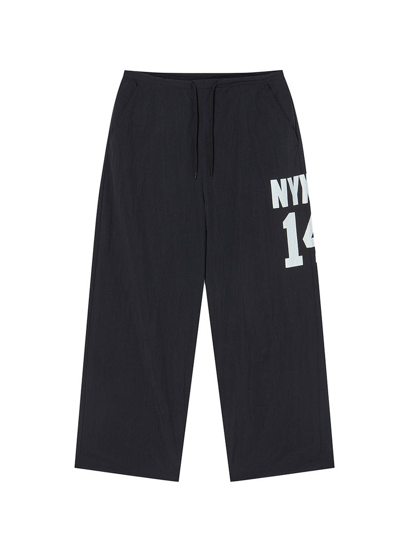 14 WIDE TRACK PANTS BLACK