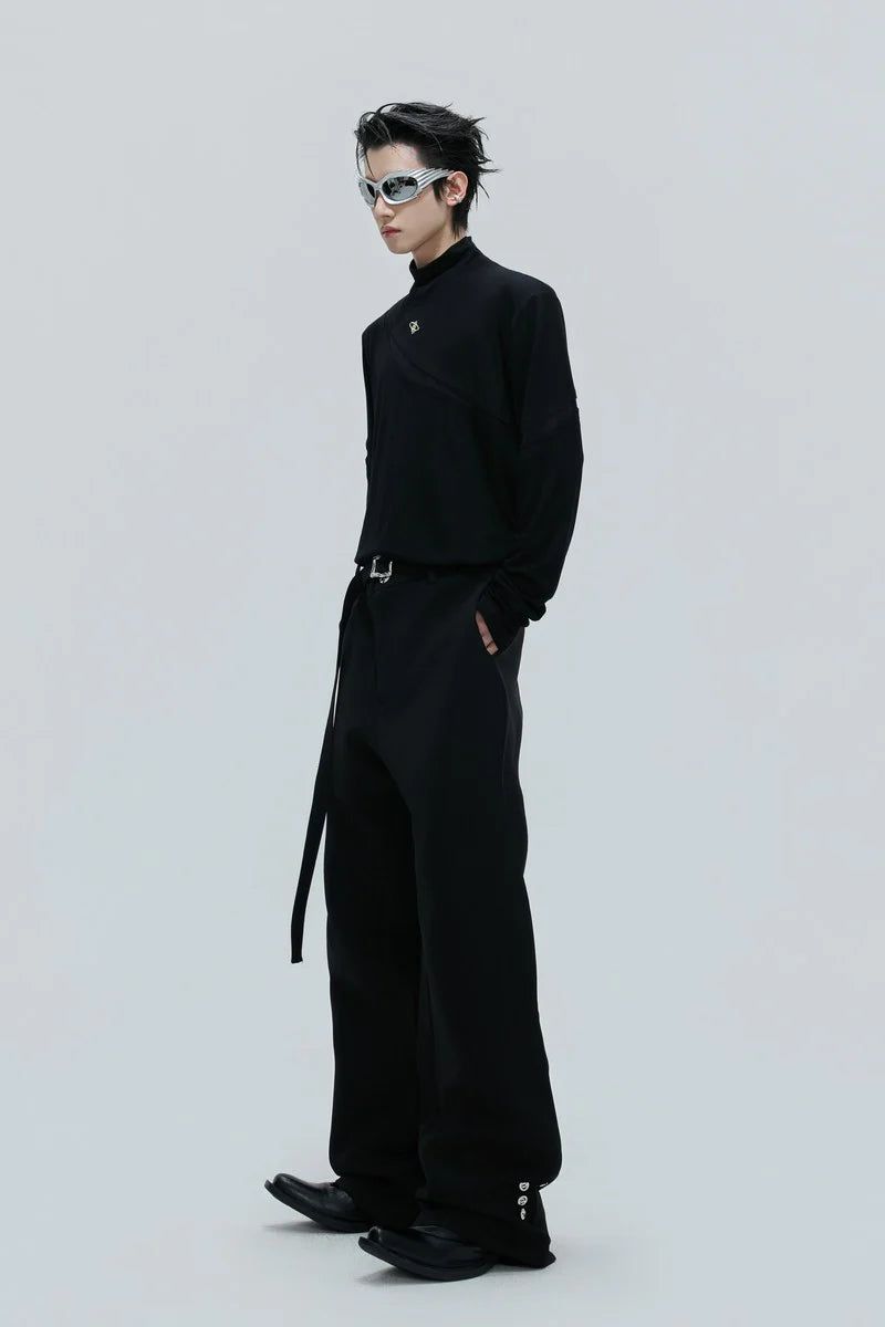 Deconstructed Turtleneck Base Tee
