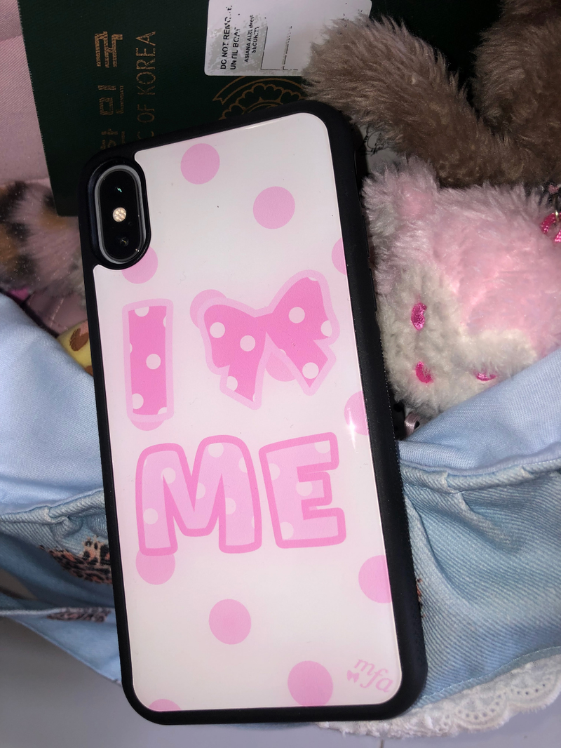 MAFAVARCHIVE(マイフェイブアーカイブ)の「polka dot ribbon me glass case(Smartphone Accessories)」