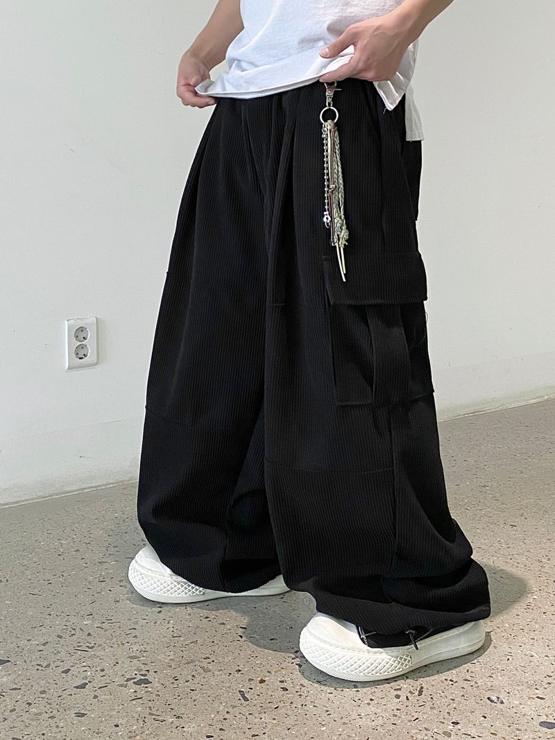 Corduroy Balloon Cargo Pants (4color)