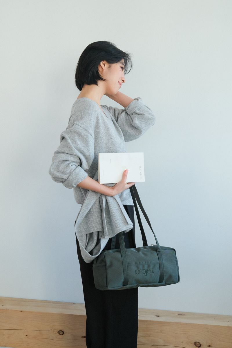 compact duffle bag (deep green)