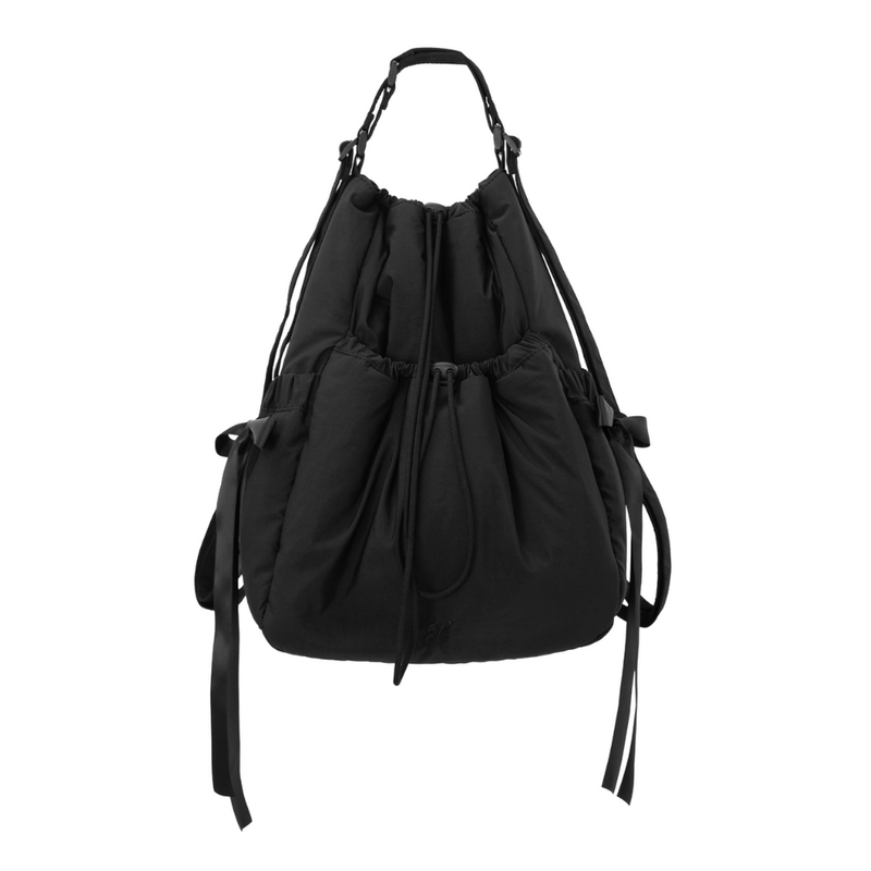 HINE（ハイネ）の「Kiki Ribbon Shoulder & Backpack / Black（Bags）」