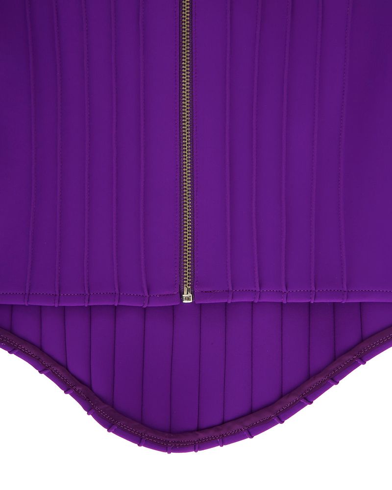Pintuck Jersey Top _ Purple