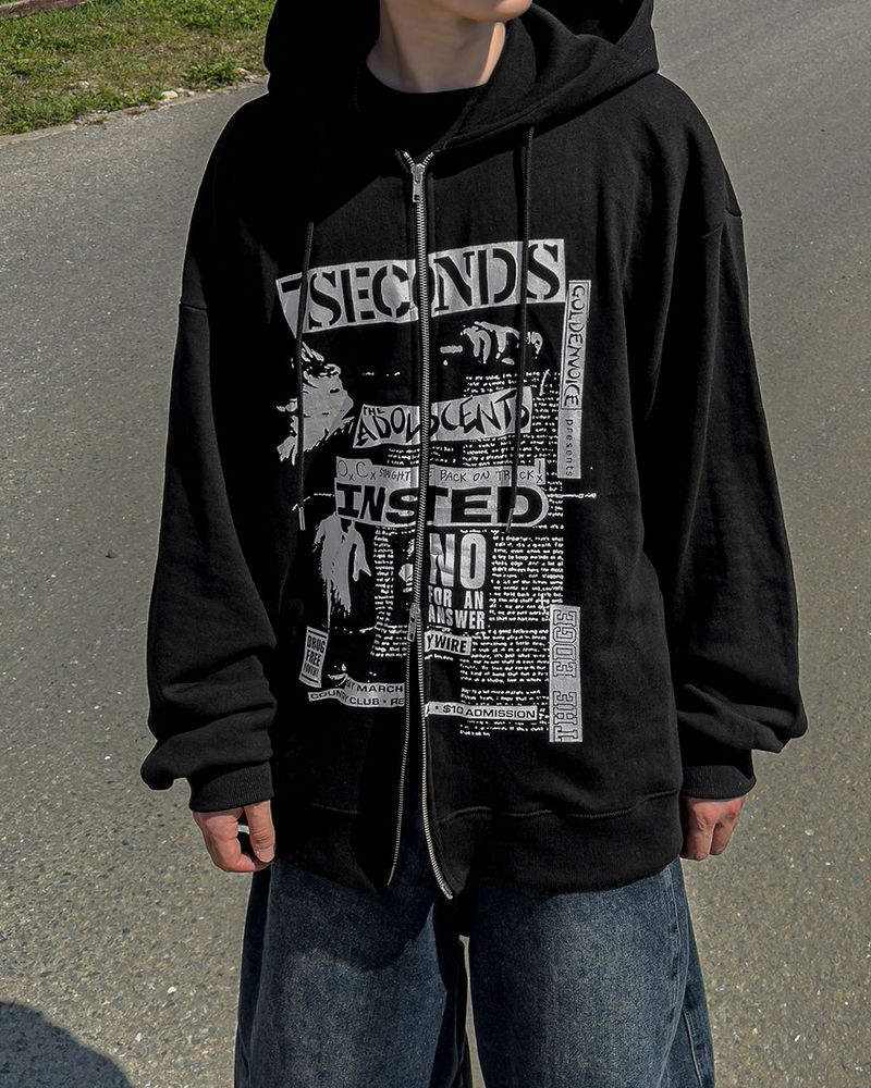 JIIGEUM（ジグム）の「Second Oversized Fit Hoodie Zip-Up（Tops）」