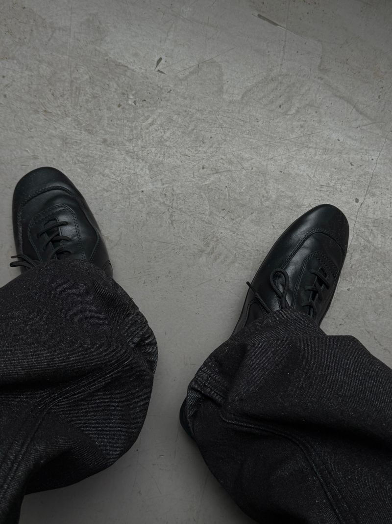 D-ring non-fade regular denim pants