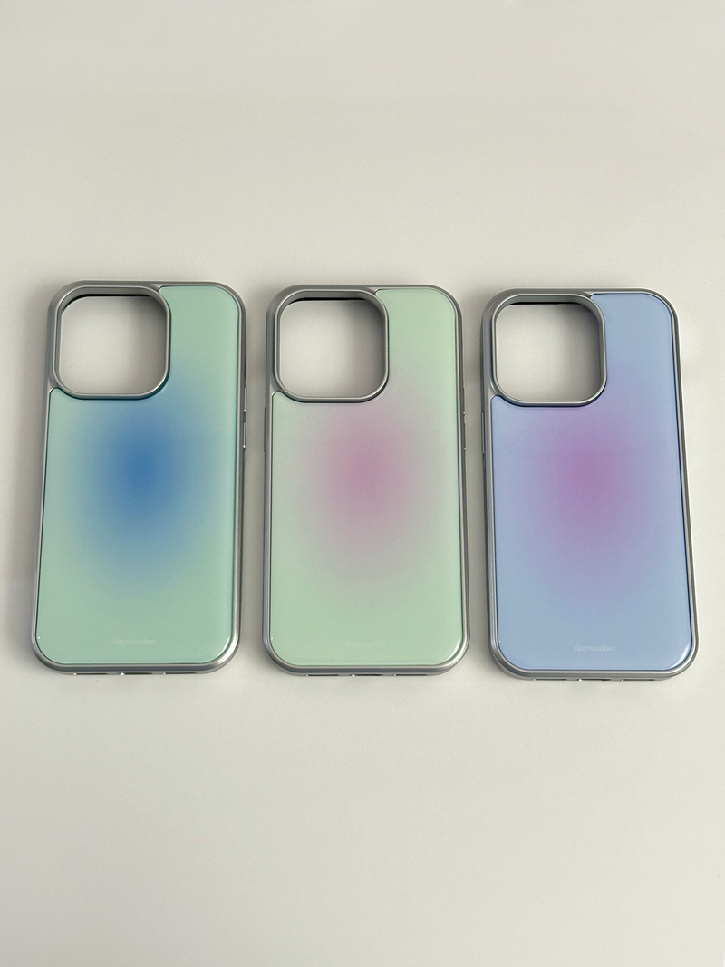 blush epoxy silver case-pink+blue