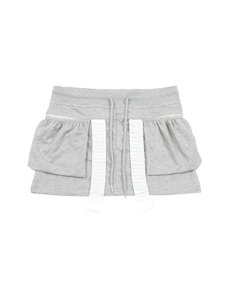  SWEAT BALLOON SKIRT GREY