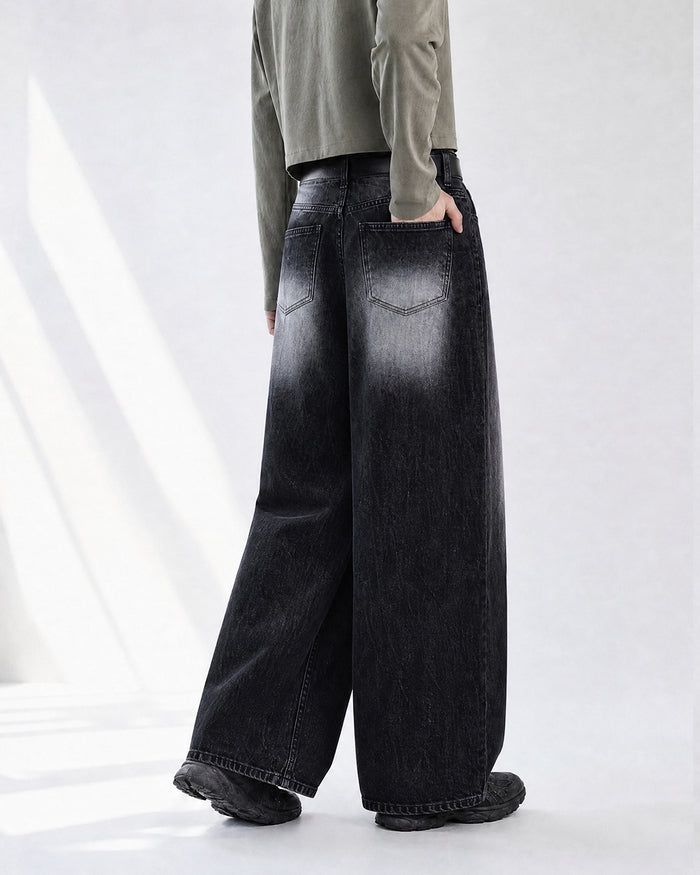 (UNISEX) Thunder Tin Wide Jeans