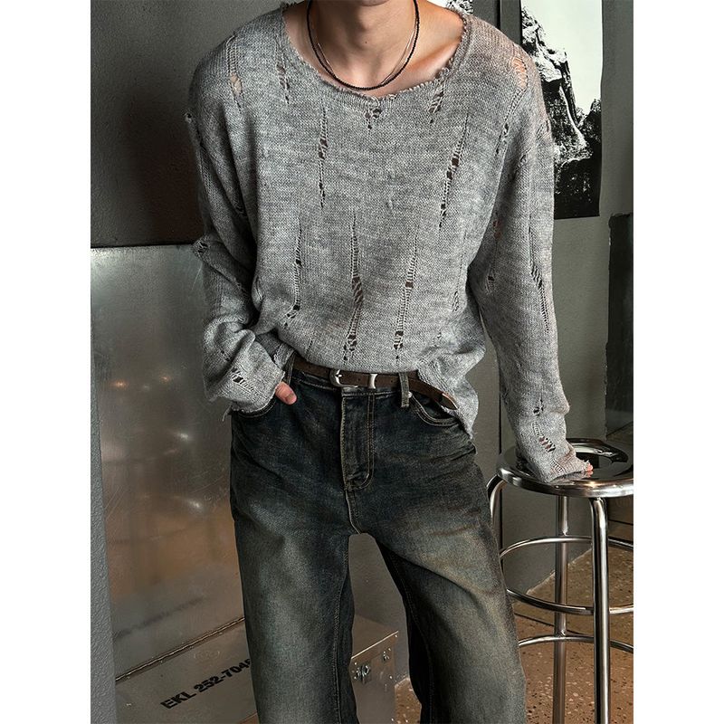 [F/W] Mohair damage long sleeves (3color)