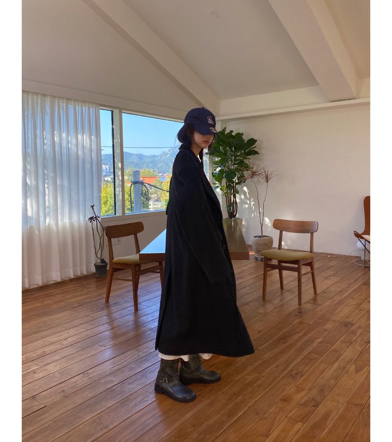 gentleman single maxi coat