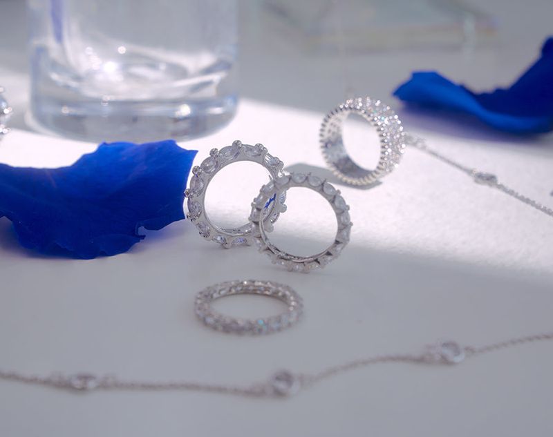 2MM Prong Setting Tennis Ring (silver)