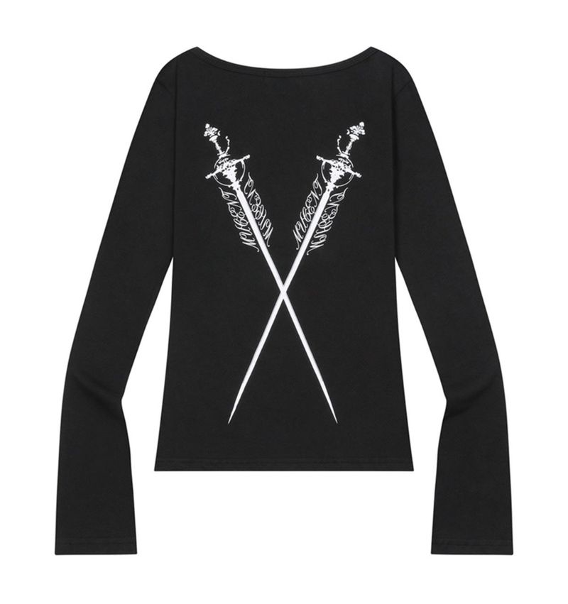 MUCENT（ムセント）の「RAPIER CROSS LONG SLEEVE T (2COLOR) （Tops）」
