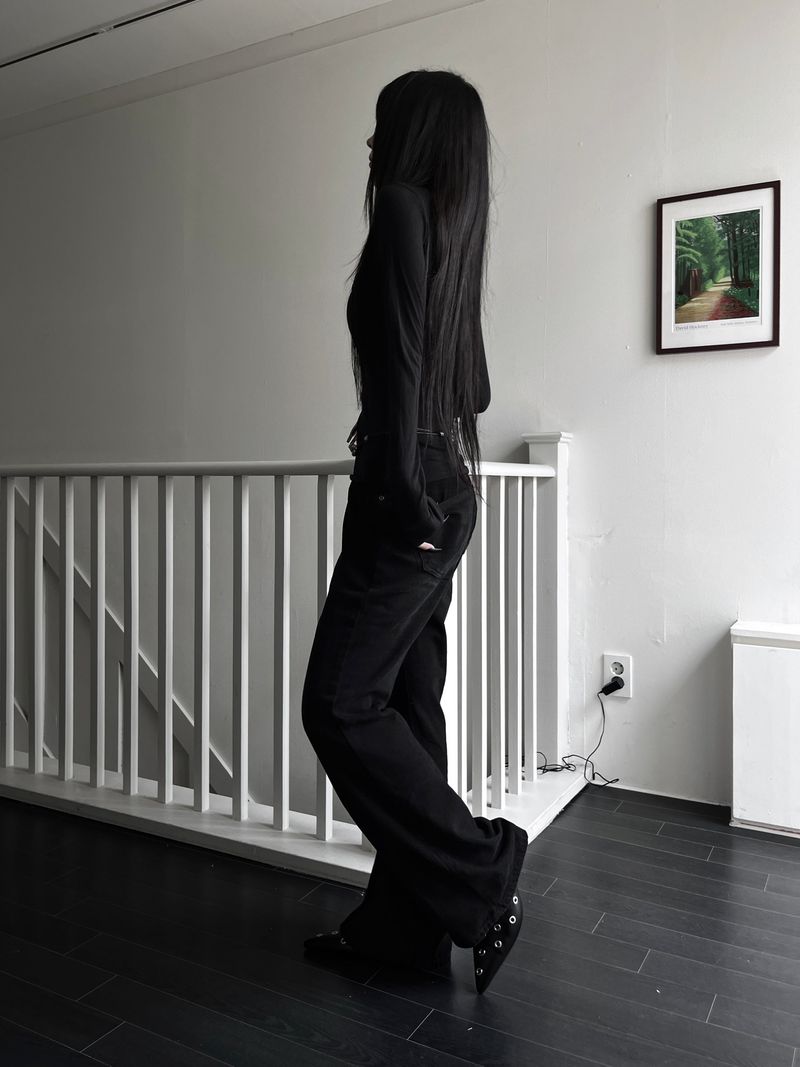 velvet slim bootcut denim