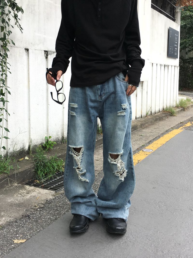 DISCERNMENT（ディサーンメント）の「パンセ ディストレスト デニムパンツ（パンツ）」
