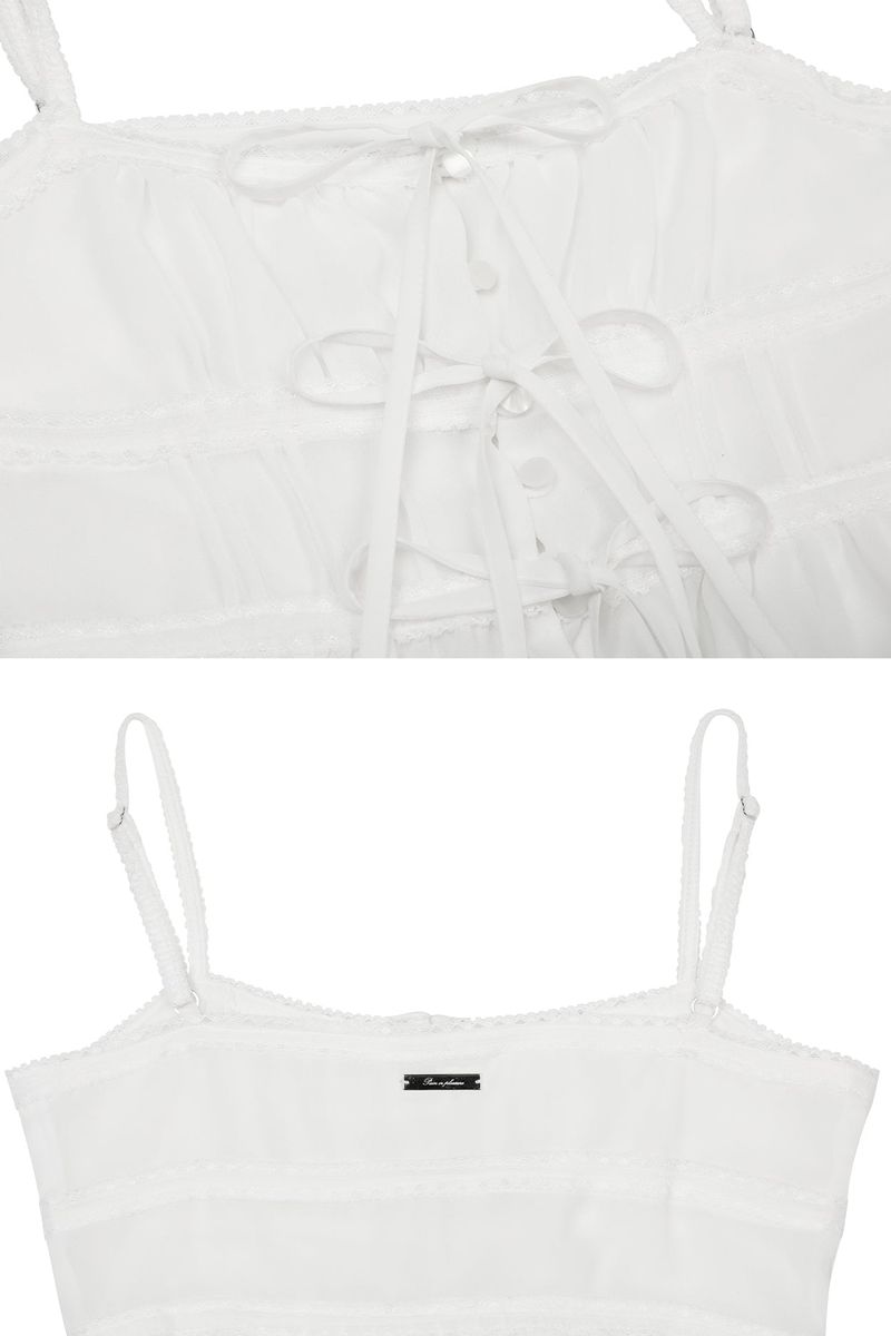 WHISPER BUTTON TOP white