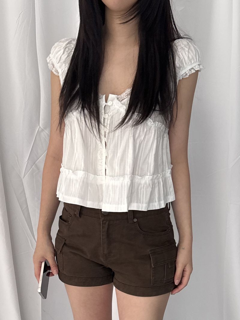 ROIA(ロイア)の「Stephen Lace-Ruffle Blouse(Tops)」