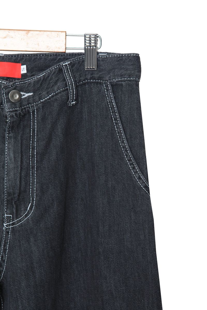 stitch work denim pants