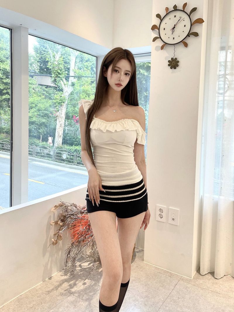 1509. Frill Two-Way Sleeveless (3 Colors)