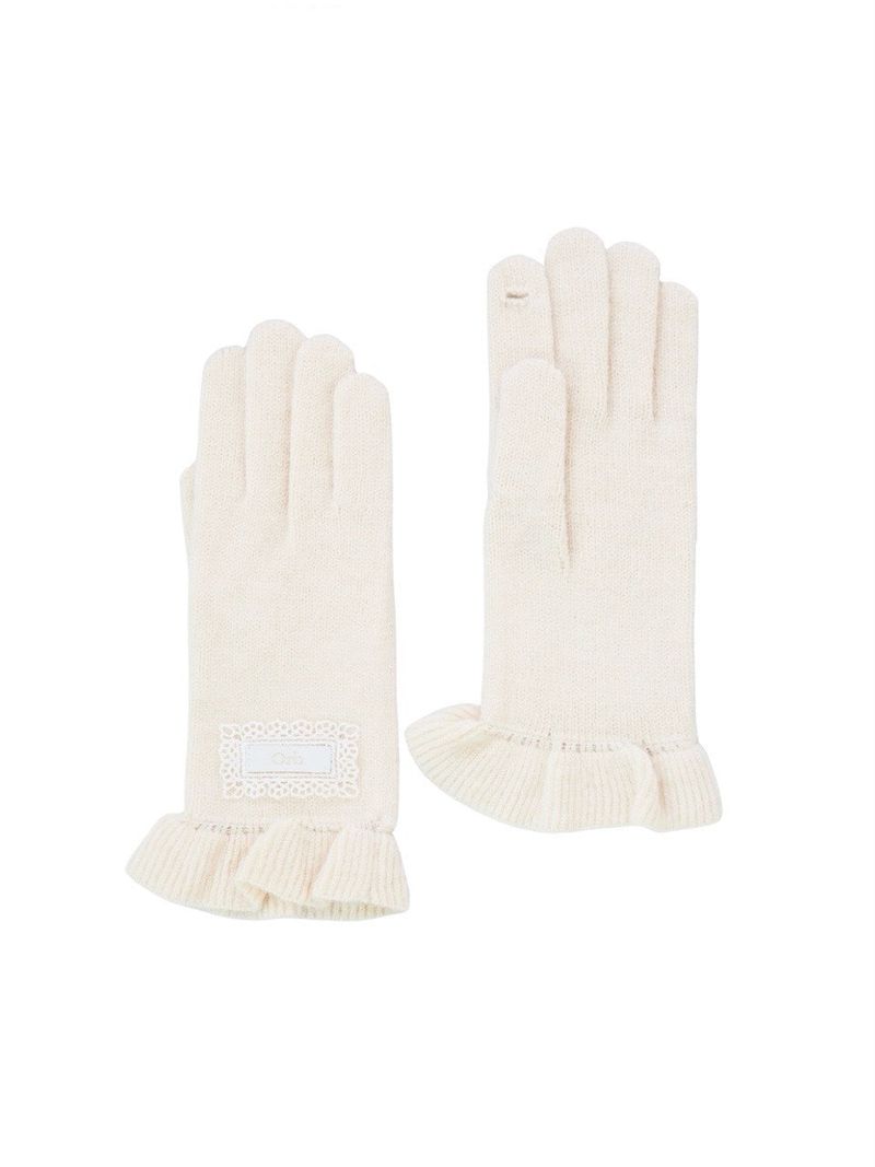 Orb(オーアルビー)の「Orb frilly gloves (soft ivory)(Fashion Accessories)」