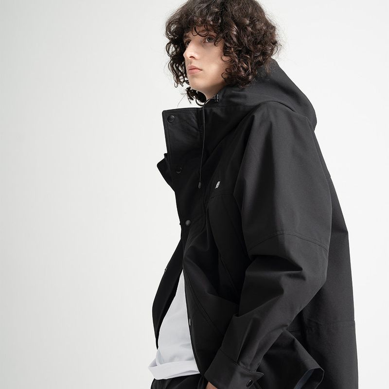 3 Layer Hard Shell Long-Jacket - BLACK