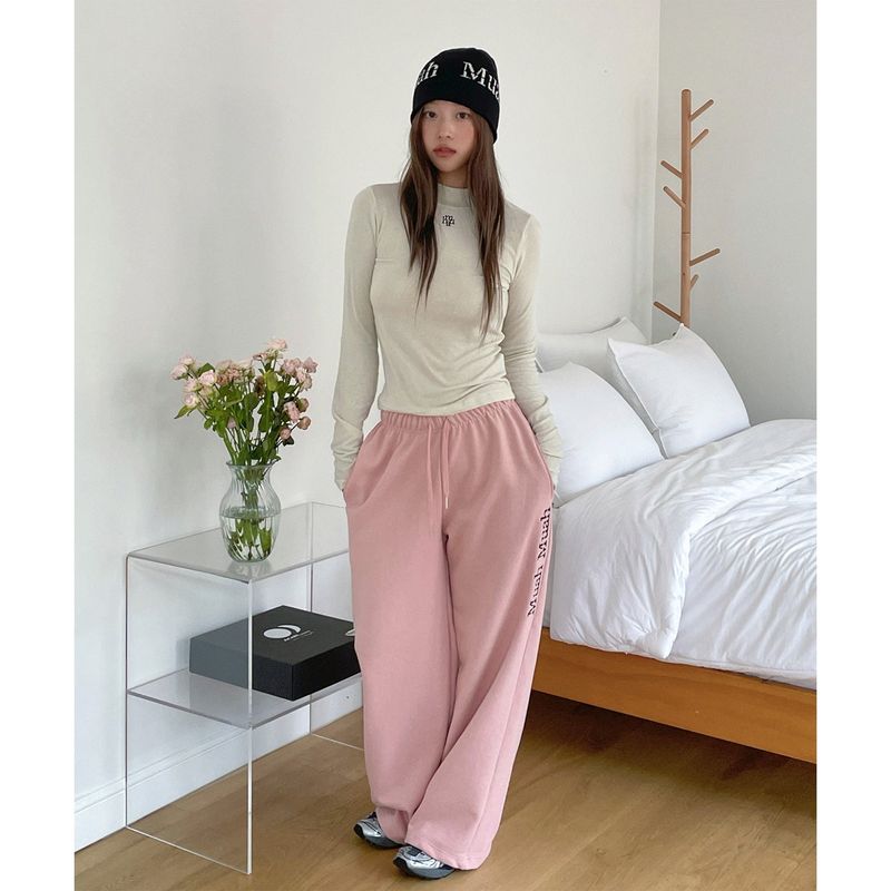 LOGO STITCH WIDE BANDING PANTS