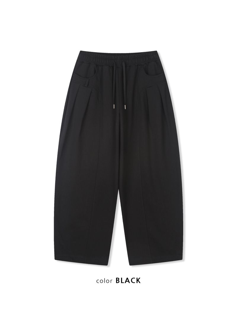 curved bonded pants(2colors)