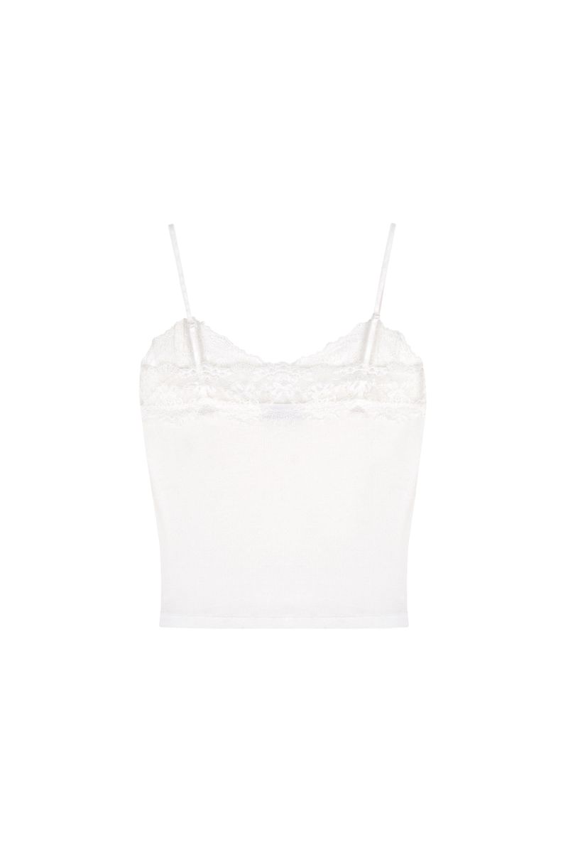 Cream donuts sleeveless, White