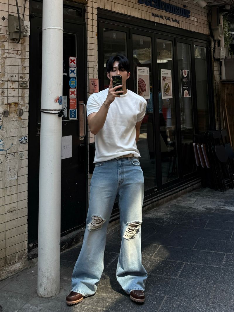 Line shoulder cropped muscle short sleeved