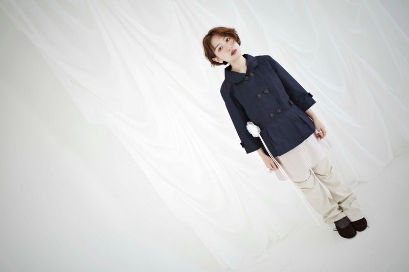 Rounded Collar Double Jacket