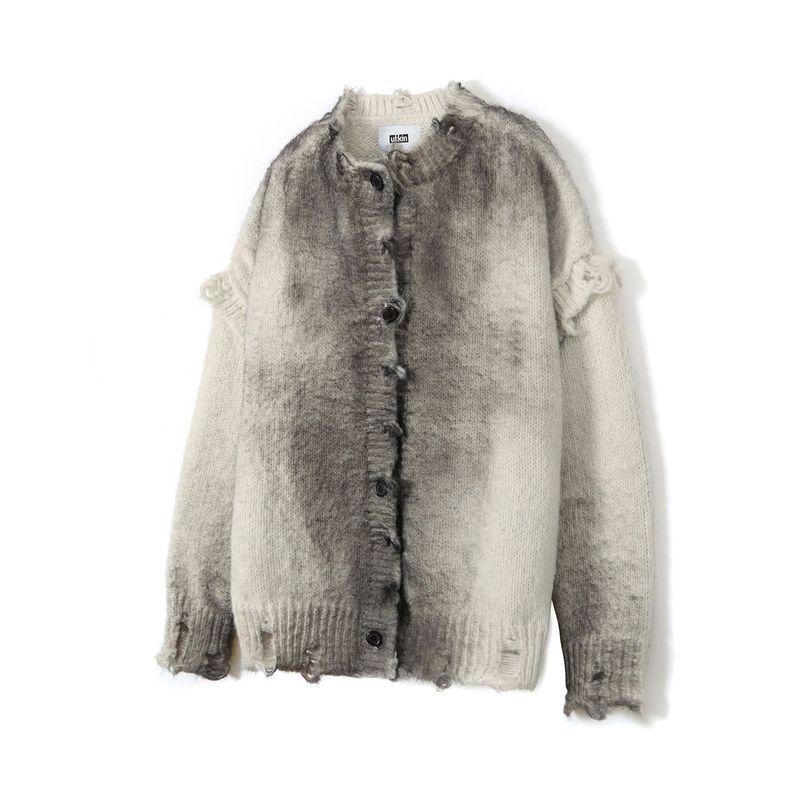 [23FW LSD COLLECTION] Spray Oversized Cardigan_Grey [aespa winter pick]