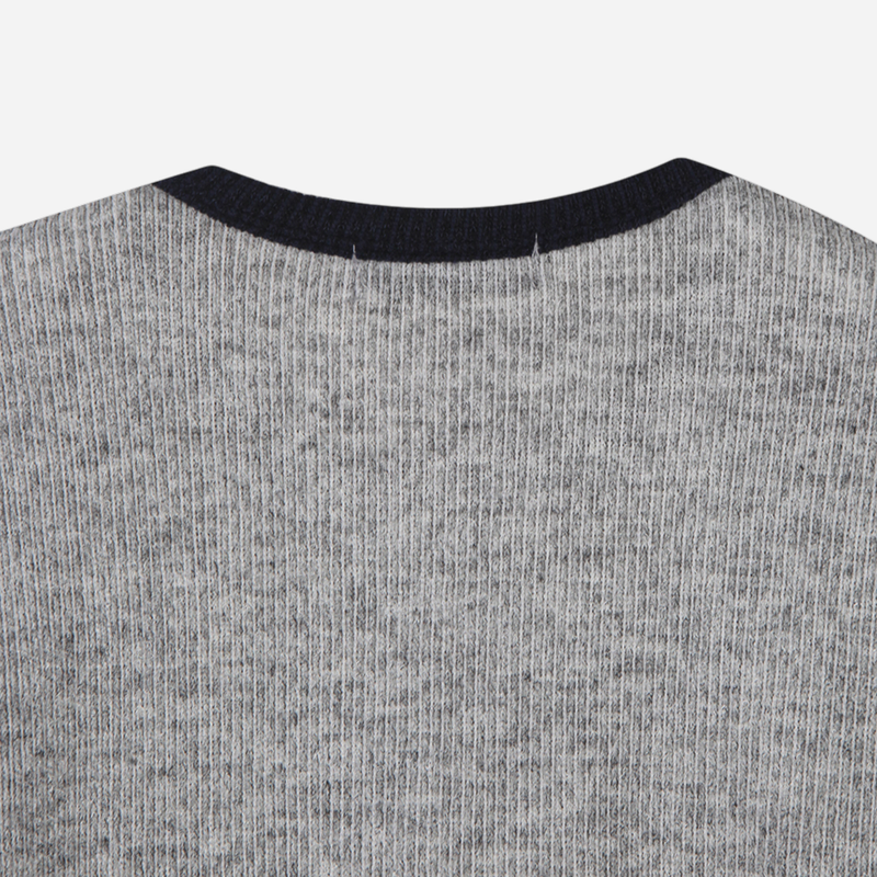 Lav Crop Contrast Knit
