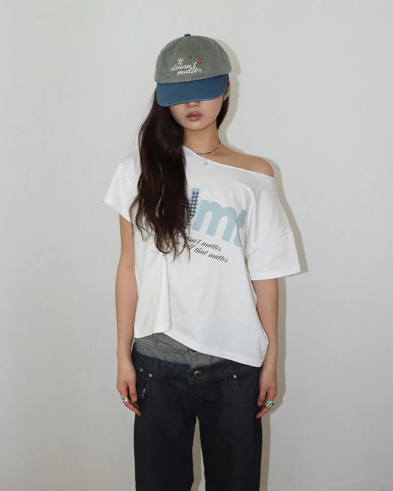 it doesn't matter.（イットダズントマッター）の「 IDMT CUT OFF T-shirt （Tops）」