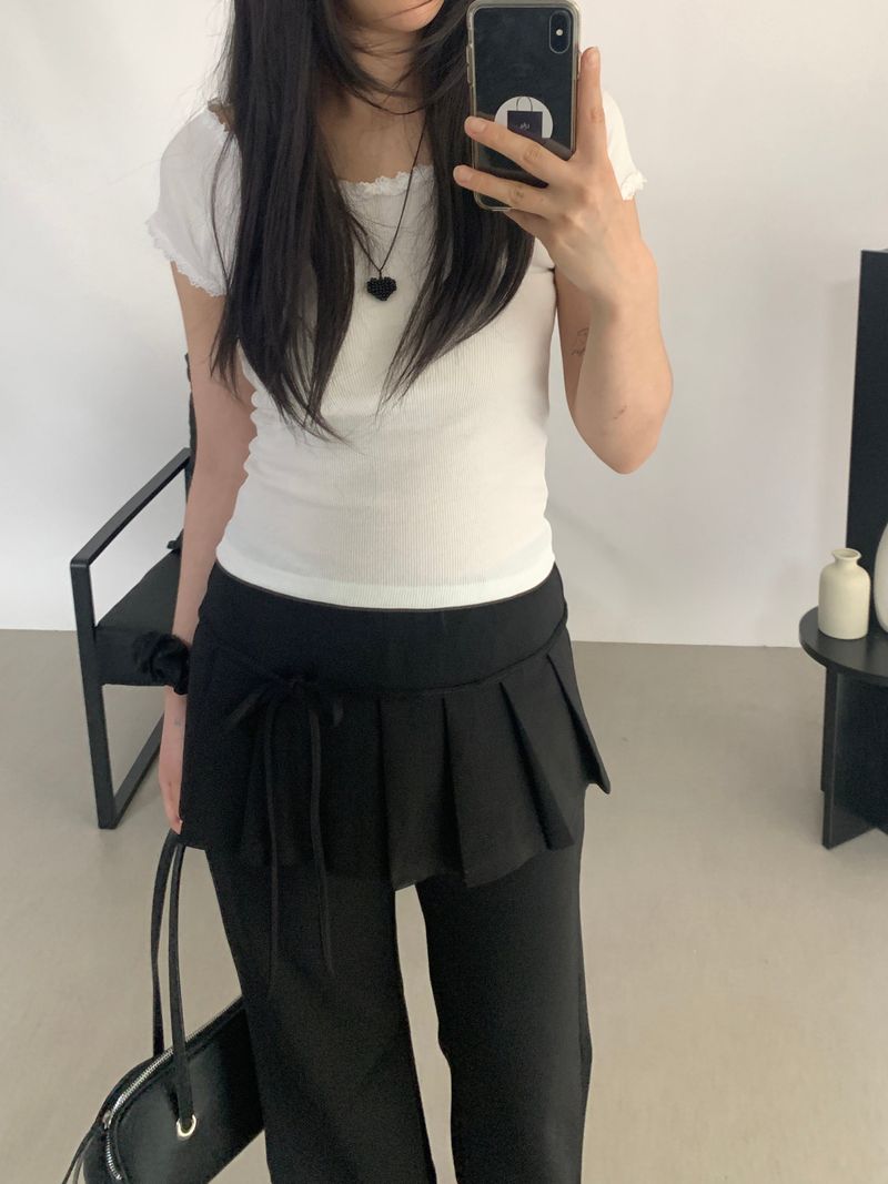 Elliott pleated skirt elastic pants