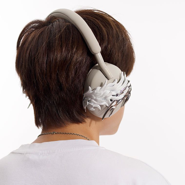 White and Silver Wings - Sony XM5 Case