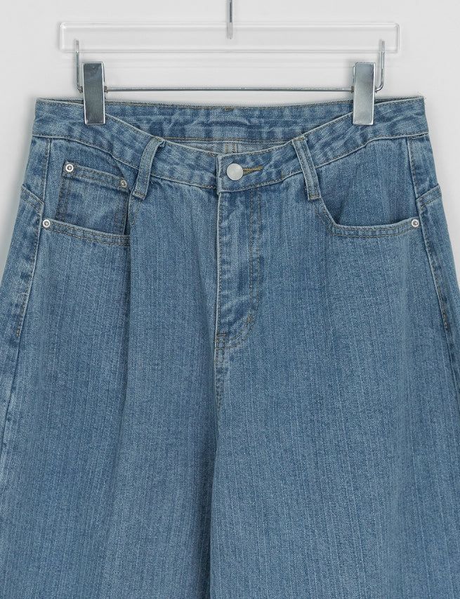 Hobe Jacquard Stripe Denim Wide Pants