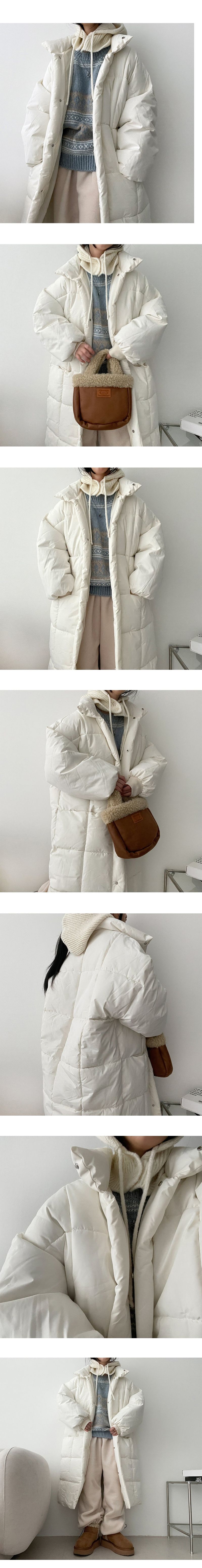 Blanket Fluffy Hidden Pocket Quilting Long Padded Jacket